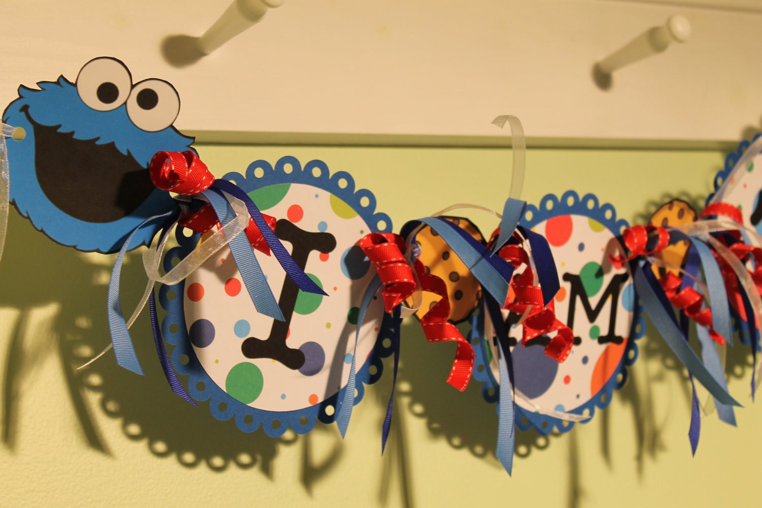 Highchair Banner: Cookie Monster