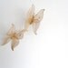 Woven Rattan Butterflies. Vintage Pair.