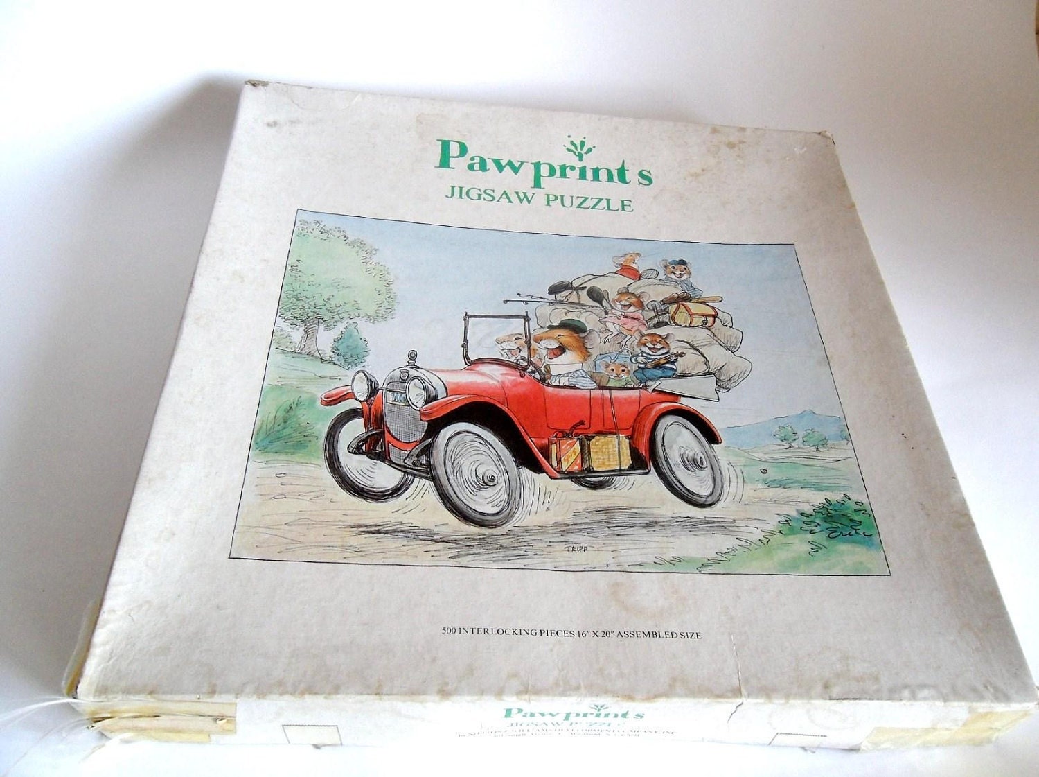 1977 Pawprints Jigsaw Puzzle 500 Piece - Wallace Tripp, Illustrator