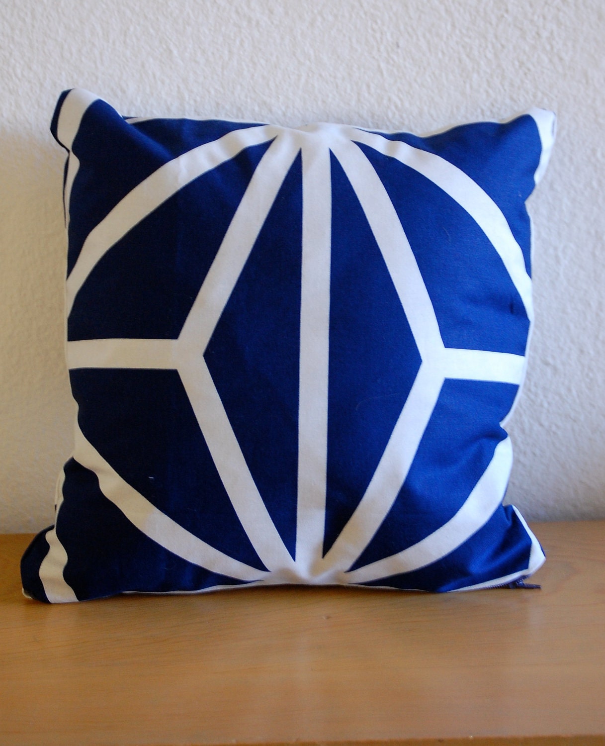 Kyoto Sapphire Contemporary 14x14 Pillow Cover