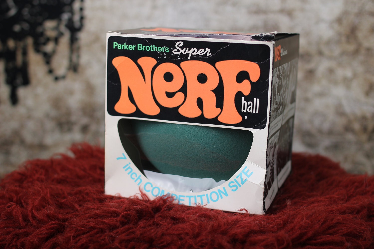 Vintage Super Nerf Competition 7 inch size Ball (1970) (Parker Brothers)