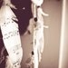 Dream Catcher - Lullaby - With Scores Decoupaged Pigeon Feathers and White Nett - Home Decor, Mobile
