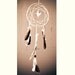 Dream Catcher - Let's Fly - With Unique Duck Feathers, White Nett and a White Origami Bird - Home Decor, Mobile