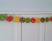 SPRING SAMPLE SALE  - Retro Floral - Paper Bunting - Photo Prop - Paper Banner- Room Decor - Baby's Nursery - Baby Photo Prop