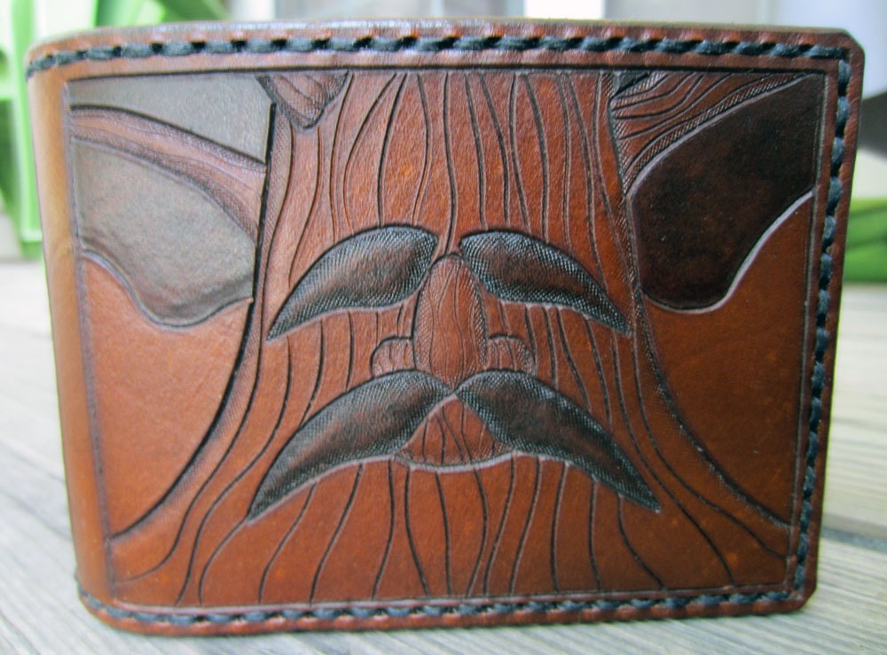The Legend of Zelda Great Deku Tree Wooden Shield Leather Wallet