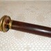 Wonderful Wood and Colored Glass Kaleidoscope with Brass Hardware 1970s Price Lowered