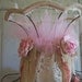 Lamp Shade handmade upcycled burlap lace OOAK Anita Spero