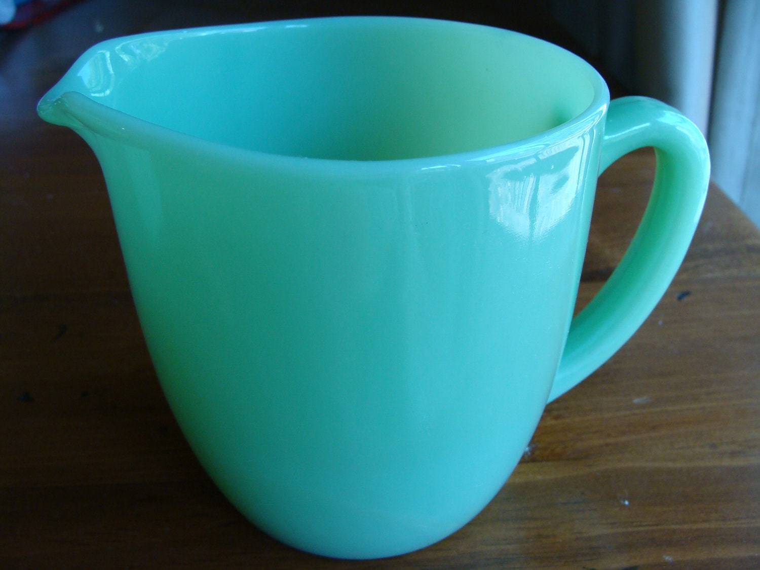 REDUCED Fire King Jadeite 20 oz. Milk Pitcher Mid Century 1954 from breakfast set