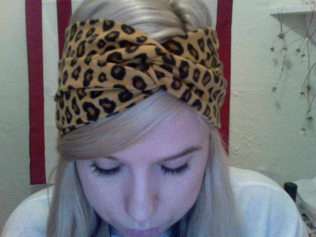 Back by Popular Demand- Leopard Print Turband Twist- Turban Headband