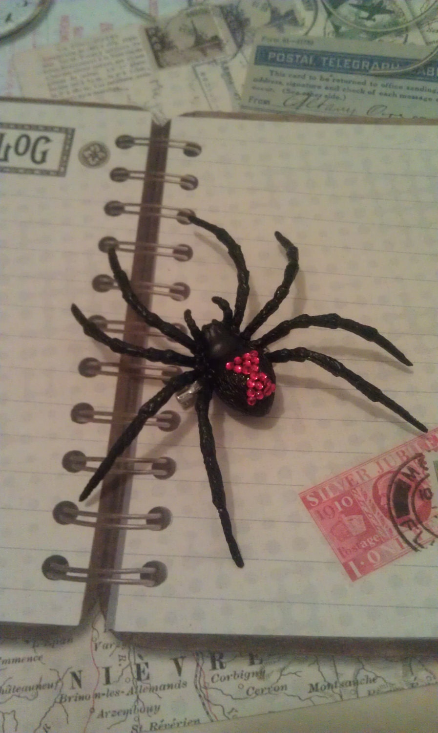 Beautiful But Deadly Black Widow Brooch