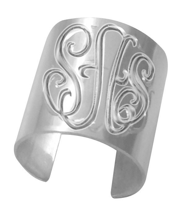 Personalized Monogrammed Ring (Order Any Name) - Sterling Silver