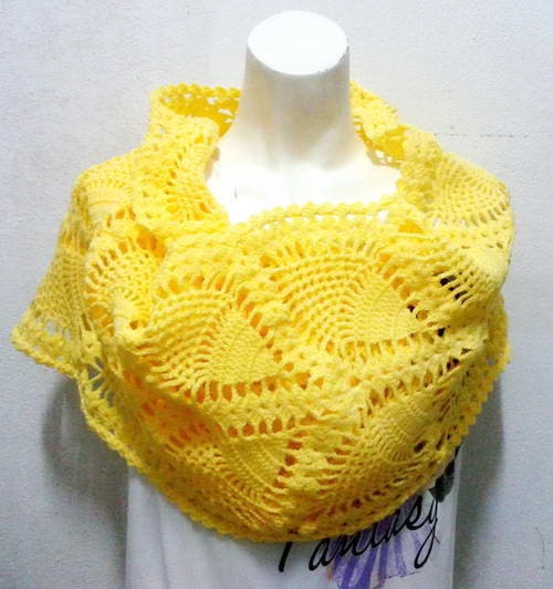 Pineapple yellow scarf.