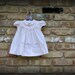 Vintage Baby Clothes / Pink Smocked Dress with Flowers / 1980s / 0-3 months
