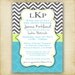 Bright Modern Monogram - Birthday or Shower Invitation - Printable DIY