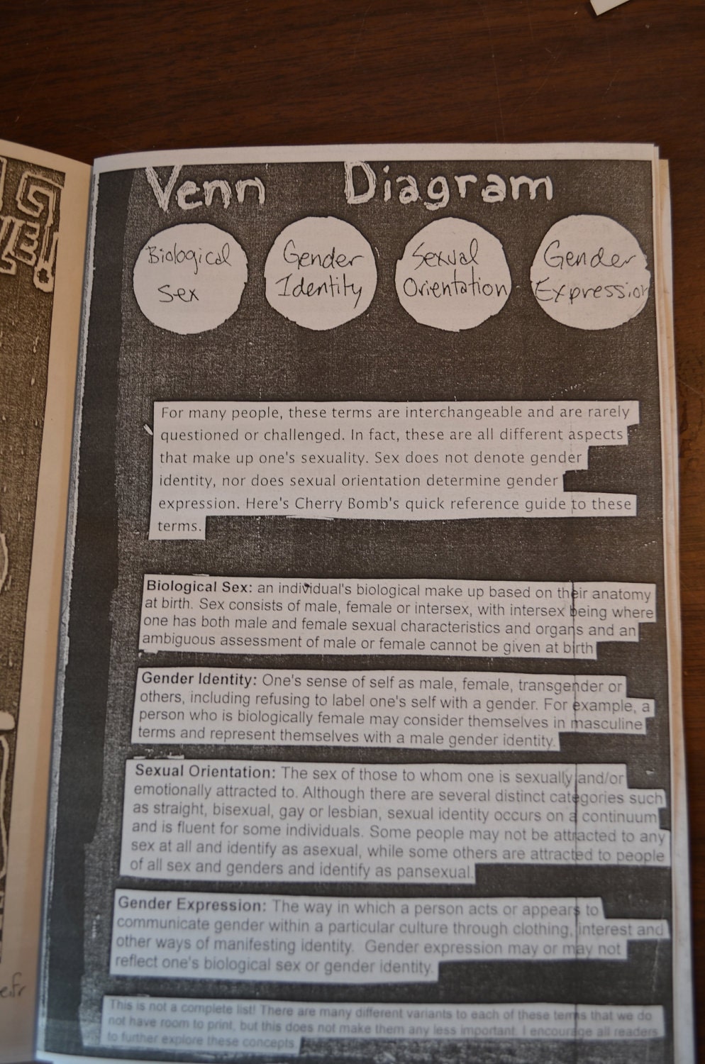 Cherry Bomb Zine - A Riot Grrrl Submissions Based Zine
