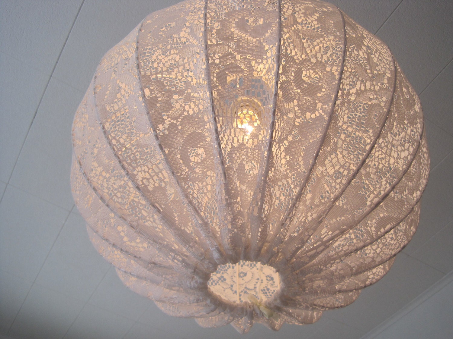 Lamp Pendant light made in shabby chic style