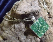 Green Adventrine Crystal Necklace