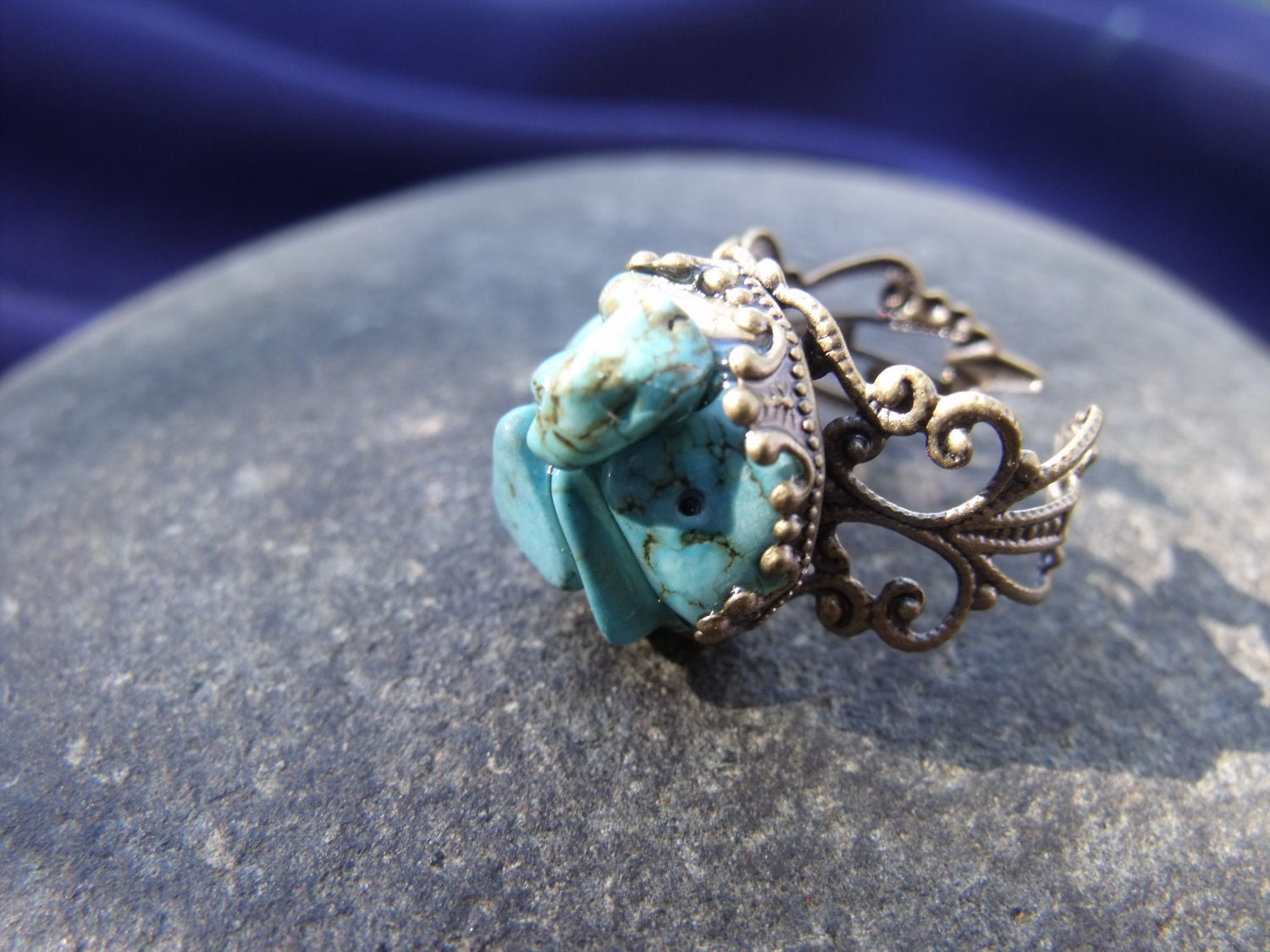 Turquoise Crystal Ring