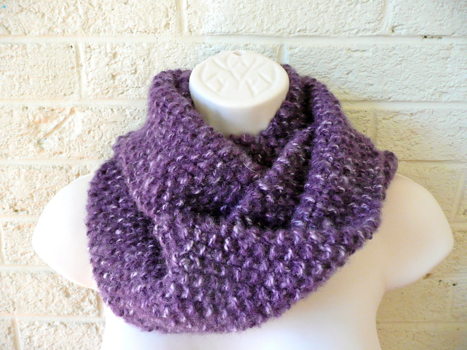 Warm Purple Infinity Scarf