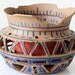 Ancient 'Mayan Ruin'-Style Decorative Double-Walled Pot
