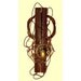 Found Object Assemblage with Antique Doorknob, Found Wire and Rusty Stuff. "Cypher Doorknob"