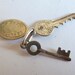 vintage English Sterling Silver Keys "if found return to " charm pendant bracelet charm