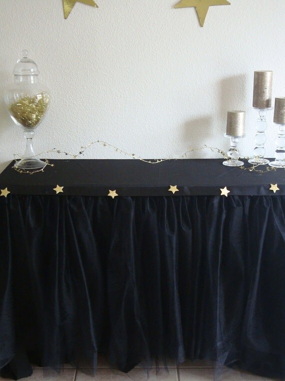 Academy Award Hollywood Table Tutu with Glitter Stars Il_570xn