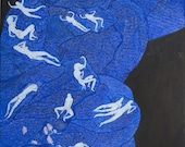 SALE / original painting "Sea dog women I."