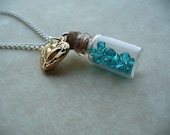 I love the Ocean Glass vial necklace
