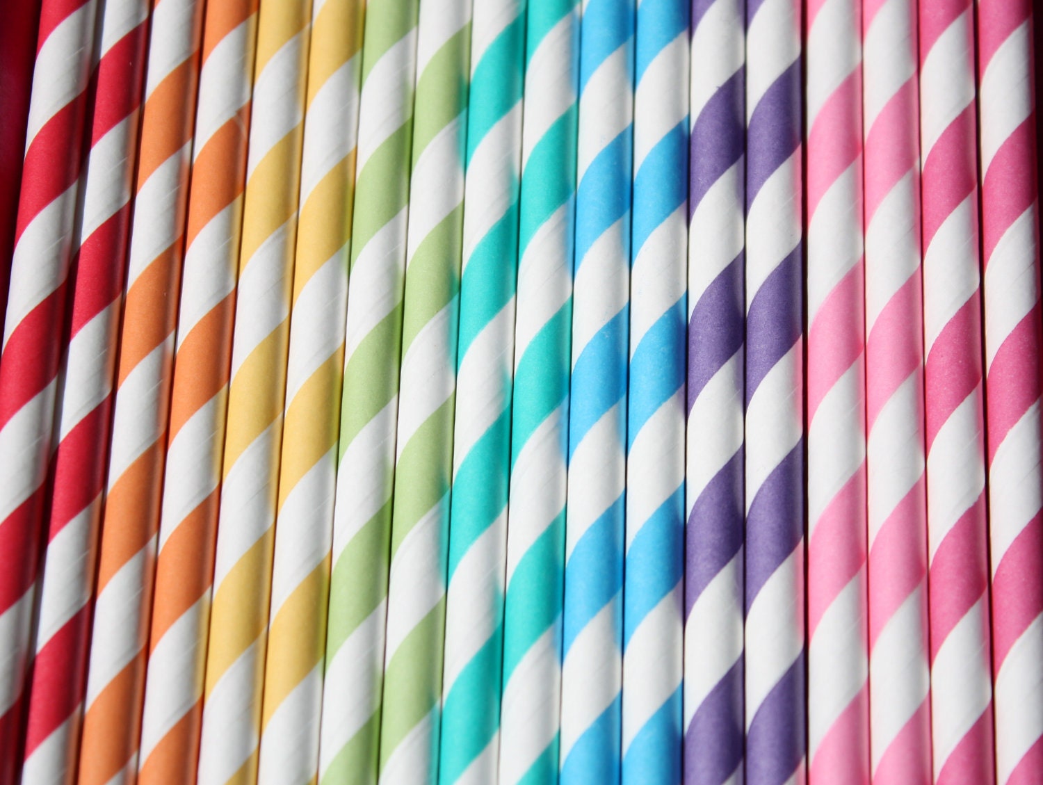 50 Rainbow Stripe Straws, Wedding Straws, Rainbow Party, Stripe Straws, Party Straws
