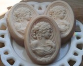 Cameo Soap - Handmade Soap with Goats Milk and Shea Butter  - Made to Order - Many Scents & Colors Available - Wedding Favors