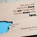 Custom Wedding guest book wood rustic wedding guest book album bridal shower engagement anniversary- Map Guest Book