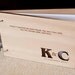 Custom wedding guest book wood rustic wedding guest book album bridal shower engagement anniversary - Framed Initials