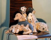 Dalmatian and Lab Puppy Pillow