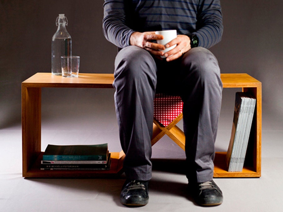 plywood bench, side table "rahletre"