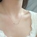 Raw Brass Bar Necklace