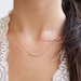 Ahead Of The Curve - 14k Gold Filled Curved Bar Necklace
