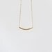 Ahead Of The Curve - 14k Gold Filled Curved Bar Necklace
