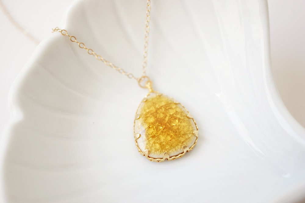 Porcelain Sunshine Necklace