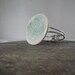 handmade ceramic bracelet, full moon, lunar craters, pale turquoise