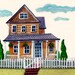 Custom House Portrait Painting, Great Mothers Day Gift, Weddings, Birthday, Moving, Anniversary