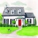Custom House Portrait Painting, Great Mothers Day Gift, Weddings, Birthday, Moving, Anniversary