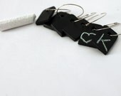 Wedding Decorations Bridal Party Accessories Wine Glass Charms Chalkboard Charms Name Tags Set of 10 Personalized Wedding Party