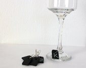 Wedding Bridal Party Chalkboard Wine Glass Charms set of 6 Personalize your Stemware Charms