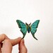 Insect Butterfly Pin Nature Brooch, Woodland Insect Pin, Vintage Style, Garden Teal