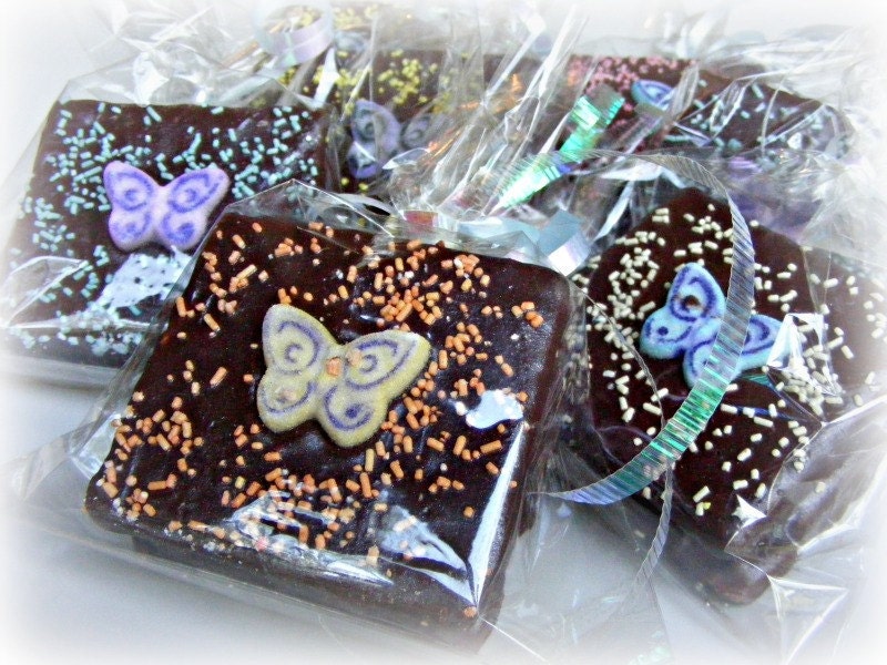 GOURMET GRAMS - Chocolate covered and smothered S'mores  - Milk, Dark, or White. Color themed & decorated. Stuffed Graham Crackers