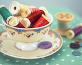 Teacup, Bobbins and Threads - Fine Art 10'' x 7'' Photographic Print