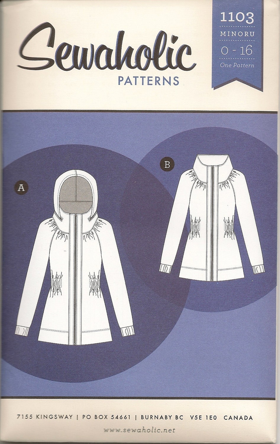 Sewaholic Minoru Jacket Pattern