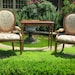 Pair of French Burlap Accent Chairs: Lori and Jean