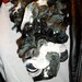 Black and White Ruffle Scarf